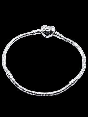 PANDORA — Moments Heart Clasp Snake Chain Bracelet — S925 — BNIB